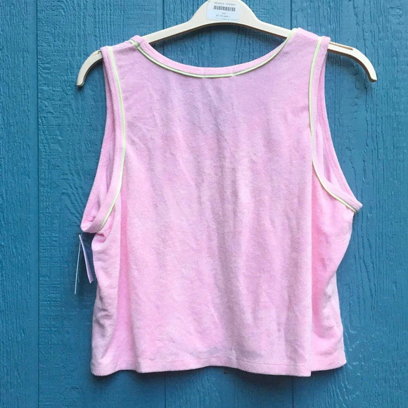 BP Women's Terry Cloth Pink Tank Top Plus Size 3X NWT - Picture 5 of 5